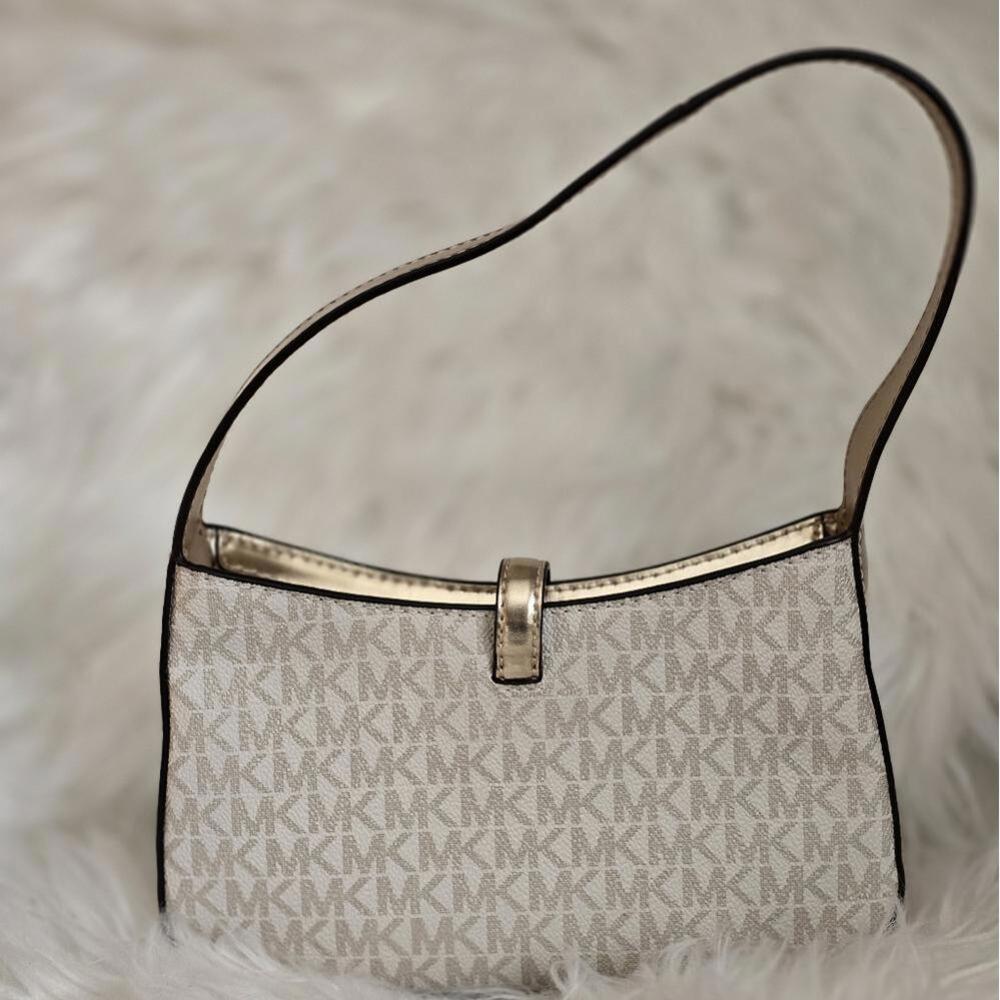 Michael Kors Lyra Small Leather Pochette - Picture 3 of 6